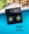 AD Diamond Rose Gold And Silver Party Wear Butti And Tops Wholesale Shop In Surat
